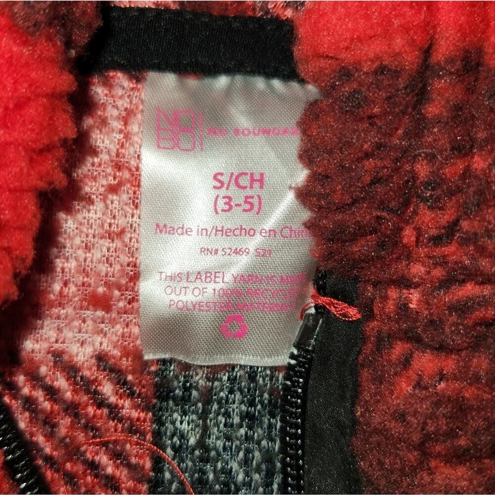 No Boundaries Plaid Pullover Sweater Small 3-5 - Picture 7 of 10